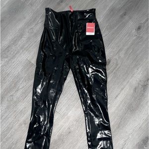 Spanx Faux Patent Leggings Sz S